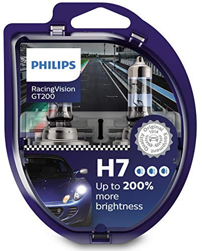 Philips RacingVision GT200 H7 Scheinwerferlampe +200% set
