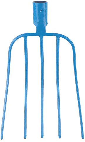 Bauster® Heugabel, Gabel für Garten ohne Stiel Forke für Stall, Bauernhof hochwertigem Stahl, Dunggabel, Spatengabel, Robust Mistgabel für den Gärtner und Landwirt, Drahtgabel (5 Zinken)