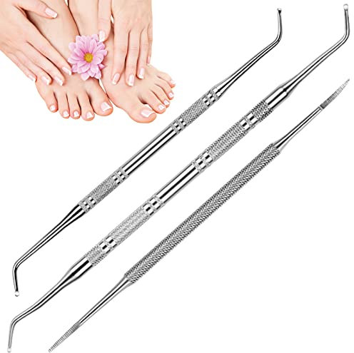 Sollevatore per Unghie, Sollevatore per Unghie Incarnite, 3PCS Attrezzi per Unghie Incarnite, Solleva Unghie Incarnite, Pedicure Utensile Lima per Unghie Incarnite, Strumenti per Unghie Incarnite Kit