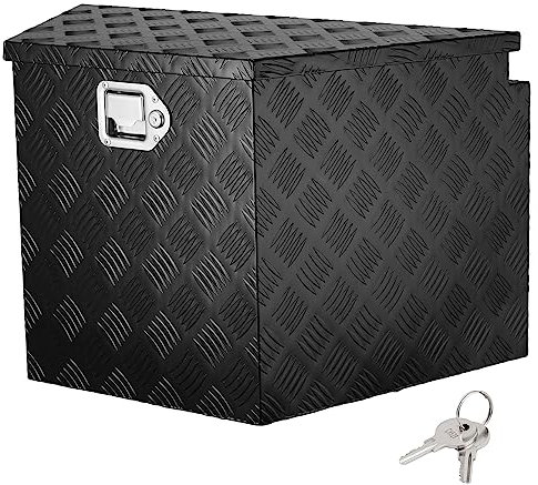 VEVOR Anhänger-Zungenbox Anhängerbox Werkzeugkasten 737 x 410 x 460 mm, Aluminiumlegierung Anhängerbox-Aufbewahrung mit Schloss & Schlüsseln, Anhänger-Zungen-Werkzeugkiste für Wohnmobil usw.