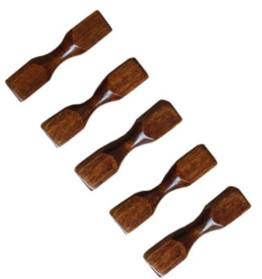 BESTonZON 5stücke Essstäbchenständer Aus Holz Kreative Hantelförmige Ablage Für Stäbchen Löffel Gabeln Geeignet Für Esstisch Langlebig Für Langzeitgebrauch