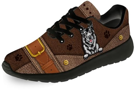 Womens Mens Norwegian Elkhound Shoes Running Shoes Tennis Walking Sneakers Norwegian Elkhound Dog Lovers Shoes Gifts for Women Men,9 Men/10.5 Women