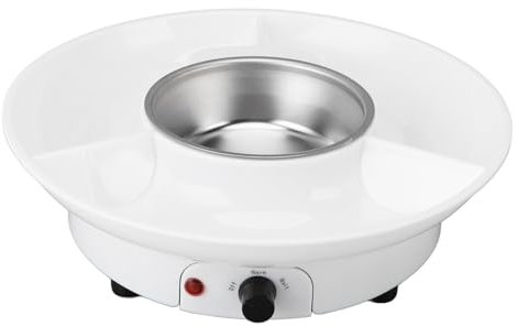 Set di Pentole per Fonduta Elettrica Pentola per Fondere il Cioccolato con 10 Forchette, 25 W 2 Marce Set di Pentole per Fonduta di Olio Pentola per Cioccolato Fondente per Data