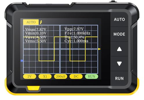 DollaTek DSO152 Mini Handheld Digital Oscilloscope 2.5MSa/s 200KHz Analog Bandwidth 800VPP Support Firmware Upgrade PWM Output