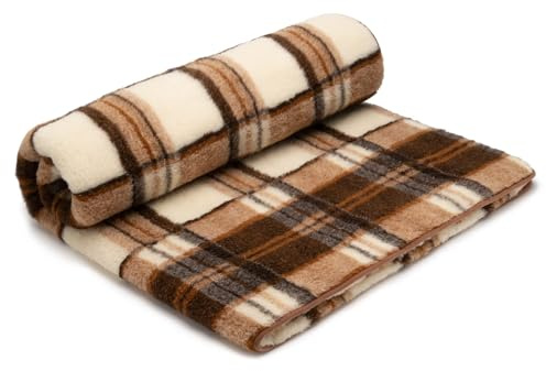 Best Wool Merino Wolldecke Schurwolle 180x200 cm - Kuscheldecke aus 100% Merino Schafwolle - Groß und Flauschige Decke Wolle - Gewicht 1100g/m2 - Atmungsaktives Material