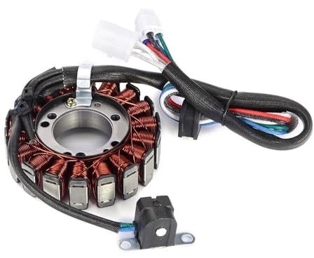 WYNAnGAI Kompatible Motorspule Kompatibel mit KSF400 KFX400 2003 bis 2007, Motorrad-Magnetgenerator-Statorspule 21003-S006