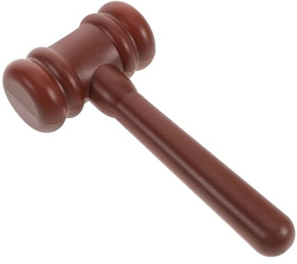VANZACK Mini Plastic Judge Hammer Toy Boys and Girls Role Play Accessory for Judge Costume Solid Mallet for Boys Girls Halloween