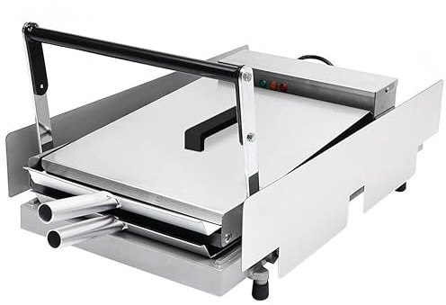 Tostapane 2000 Watt, griglia per hamburger, griglia a doppio hamburger, griglia a contatto, tostapane per panetterie, ristoranti, chioschi, caffetterie