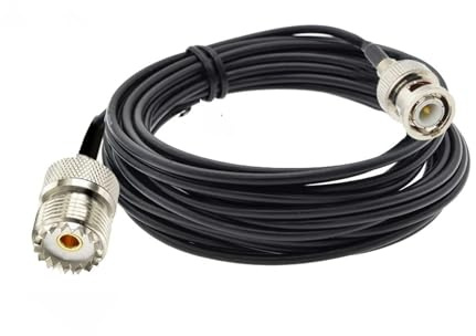 RG174. Cavo Bnc. Maschio a. Uhf. Jack femmina SO-239 SO239 Connettore Rf. Cavo del cavo del cavo del cavo del ponticello della porcellana coassiale 1m 2m 5m 10m(BNC M to UHF F,10M)