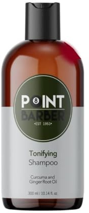 Farmagan Point barber tonificante shampoo 300ml | tonificante, arricchito con una calibrata miscela di oli essenziali ad effetto rinfrescante
