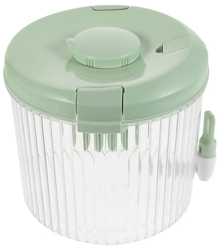 VALICLUD Dispenser Acqua Fredda in Plastica con Rubinetto Brocca Grande Capacità per Tè Freddo Limonata e Succhi Contenitore Refrigerabile Colore Verde per Frigorifero e Feste