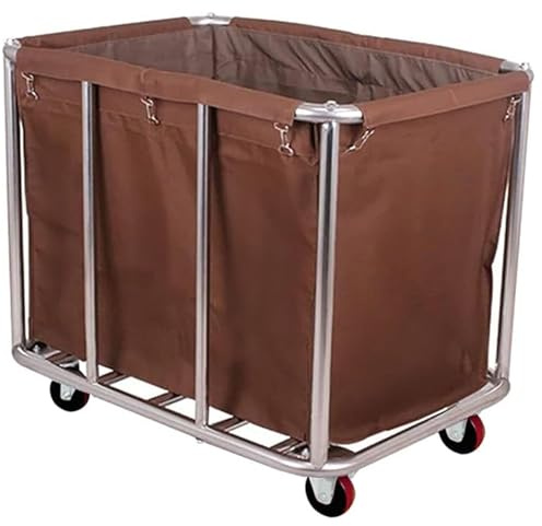 ZGYOZMNG Laundry TrolleyLarge Rolling Laundry Hamper with Wheels, Laundry Sorter Cart for Clothes Storage, Durable Laundry Basket with Universal Wheels, Heavy Duty Clothes Hamper for Laundr