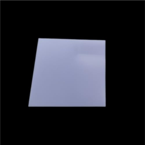 Acrylglasplatte 2 Stück rechteckige Acrylplatte, klar/weiß, Dicke 1 mm, quadratische/runde leichte(White,100x100mm)