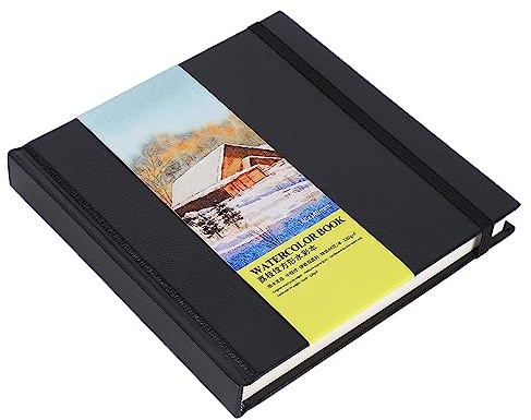 Generic Akvarellblock, Syrafritt Papper Dubbelsidig Inbunden Akvarellbok Absorberande Generöst för Artist för Blandade Våttorra Media