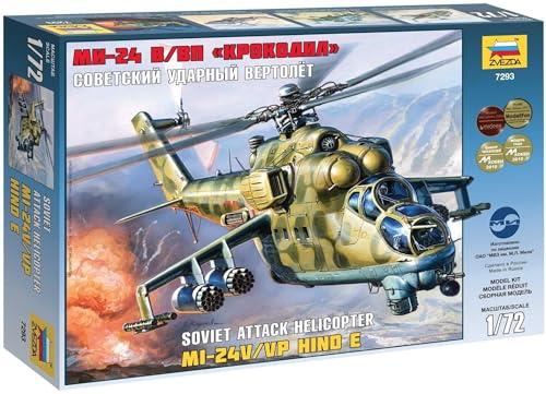 Zvezda 500787293-1:72 Helikopter Mi-24V - Hind C
