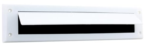 Ellen Fente avec rabat pour boîte aux lettres pour utilisation en intérieur Blanc 34 cm