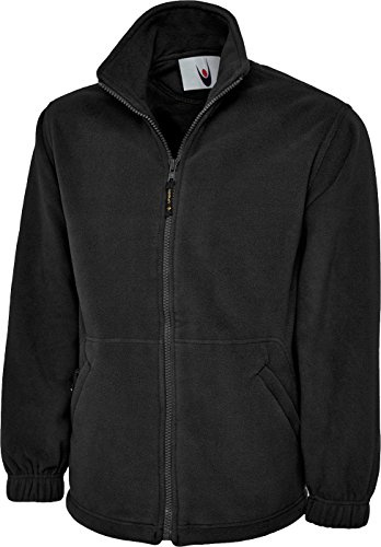 UC604 - Classic Full Zip Micro Fleece Jacket (300 GSM) - Black - 5XL