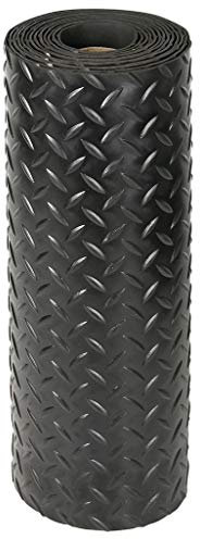 TURBOCAR OROK 642911 Revêtement Caoutchouc pour Protection de Tous Types de Sol (Garage, Zone de Stockage, Atelier..) - 1 Rouleau de 5.50M x 0.4M - Motifs antidérapants, Coloris Noir