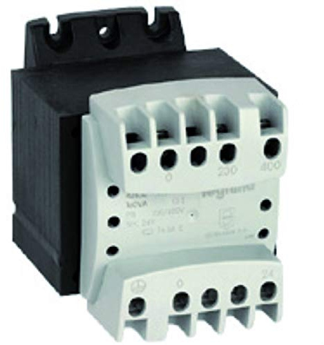 Legrand 042856 Transformateur de Sécurité, Primaire 230V à 400V et Secondaire 24V, 63VA