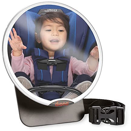 Diono Easy View, einstellbarer Rücksitzspiegel, Silber
