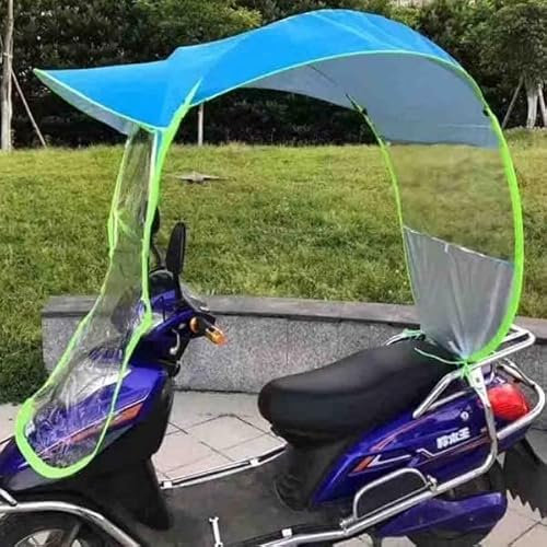 cecaro group Copertura antipioggia per moto scooter bici cappotta parasole impermeabile (Blu)