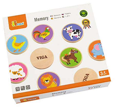 Viga 51308 Memory, djurmotiv, flerfärgad