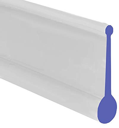 Soft Clear Flexible Rubber Round Shower Seal | for Bi Folding Doors | Fits Into Channel | BIF003 (1 Metre)