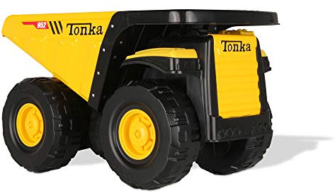 Tonka Steel Classic Toughest Mighty Dump Truck, Dumper Truck Toy for Children, Kids Construction Toys for Boys and Girls, Vehicle Toys for Creative Play, Toy Trucks for Children Aged 3 +