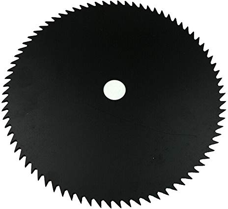 TF Lame de débroussailleuse en acier au manganèse, 255 mm, 80 dents, convient pour bois et arbustes