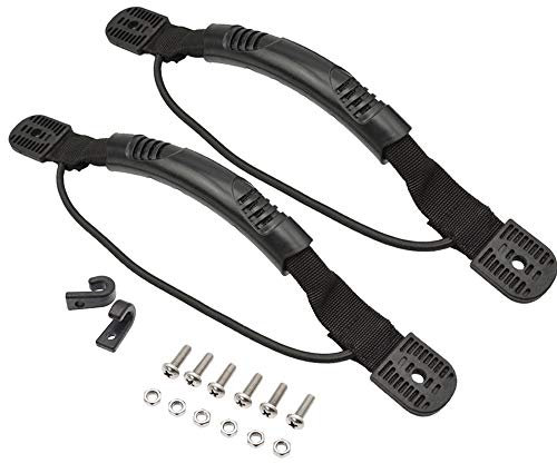 Yhuasia Kayak Manija de Transporte, 2 Piezas Mango de Canoa para Kayak, Asas para Kayak, Asas para Canoa, Asas Transporte Canoa, para Canoa Kayak Barco Pesca Vela Equipaje Accesorios (Negro)