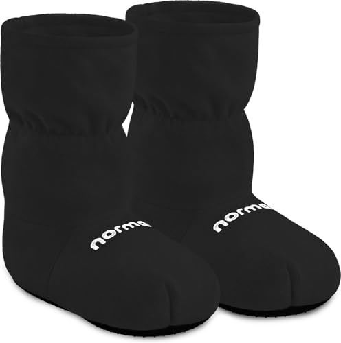 normani® Körnerpantoffeln - Hausschuhe für die Mikrowelle - Hausstiefel mit Leinsamenfüllung - extra hoher Schaft
