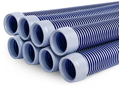 POOLWHALE Professional Swimming Pool Vacuum Cleaner Hose -1.5” 8 Piece Hoses, Perfect Vacuum Extension/Replacement - Compatible with all Major Automatic Pool Cleaners