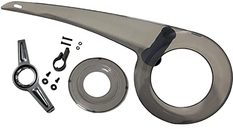 Harilla Bike Chain Guard Cover Protector Case Various Sizes for 32-38T Chainrings Sprocket Crankset Guard Protection Accessories, Clearly Black Whole Set