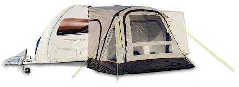 OLPRO View Lite Breeze 260 Inflatable Caravan Porch Awning – Compact Air Awning for Caravans, Campervans & Motorhomes – Waterproof 5000mm, Large Windows, Taped Seams, Travel & Camping Awning Canopy