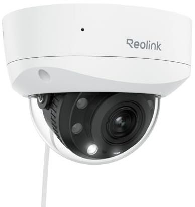 REOLINK RLC-843A - 4K PoE Security Camera with Spotlights, 5X Optical Zoom, Outdoor Camera with Color Night Vision, Two-Way Talk, Human/Vehicle/Animal Detection, IK10 Vandalproof, No PT Supported