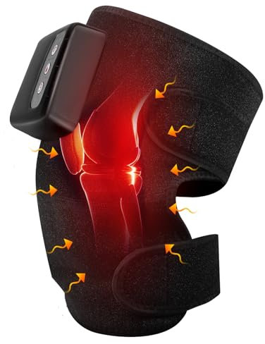 UPROZIL Heated Knee Massager,Advanced Knee Relief Heat and Vibration,Knee Pain Relief with Massage and Heating,Support Brace Wrap for Knee/Elbow/Shoulder Relax