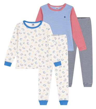Petit Bateau pojkar A0D6V gravidpyjamas dam, variant 1, 2 år (2-pack), Variant 1, 24 månader