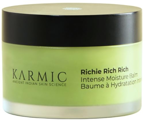 Karmic Skin Face Cream for Dry Skin | Natural Moisturiser with Vitamin C & E | Anti Aging, Barrier Repair Night Moisturizer | Ceramide Rich Sensitive Skin Eczema Cream | Women & Mens Skin Care | 45g