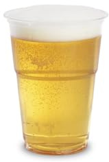 DPdantepellacani 400 Bicchieri Monouso con tacca di delimitazione 0,3 L in plastica PP ideali per Birra e Bevande Gassate