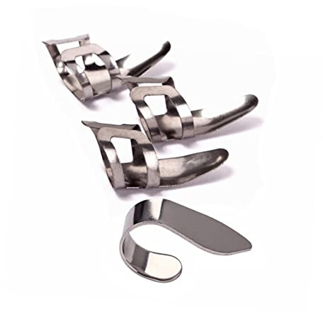 DRESSOOS 4stücke Gitarren-fingerpicks Aus Für Daumen Und Finger Zum Gitarrespielen Silber
