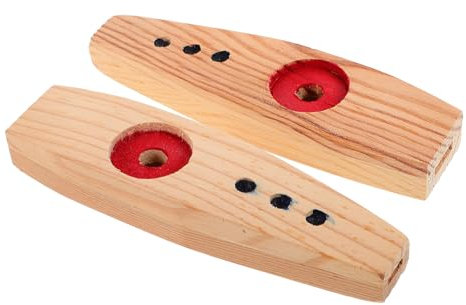 Vaguelly 2stücke Holz Kazoo Instrument Für Anfänger Und Erwachsene Tragbar Und Klein Zum Üben Und Spielen Musikinstrument Für Gruppenaktivitäten Und Musikunterricht
