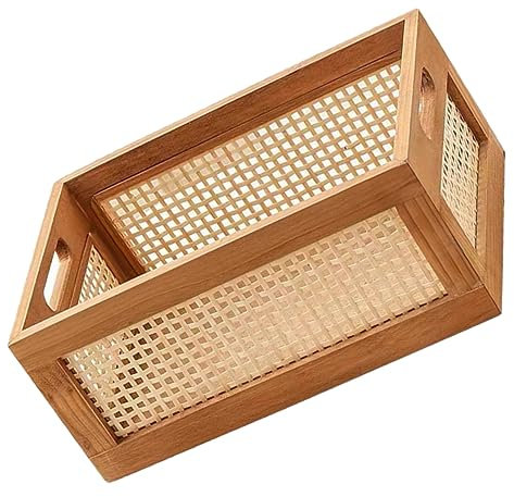 IMIKEYA Holz-aufbewahrungsbox Mit Deckel, Snack-organizer Aus Holz Für Schreibtisch, Aufbewahrungskiste Für Bücher, Kosmetikkorb, Multifunktionaler Kleinigkeiten-aufbewahrungshalter Für Wo