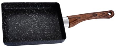 Didiseaon Poêle à Omelette Carrée Antiadhésive Tamagoyaki, 1 Pièce, Noire