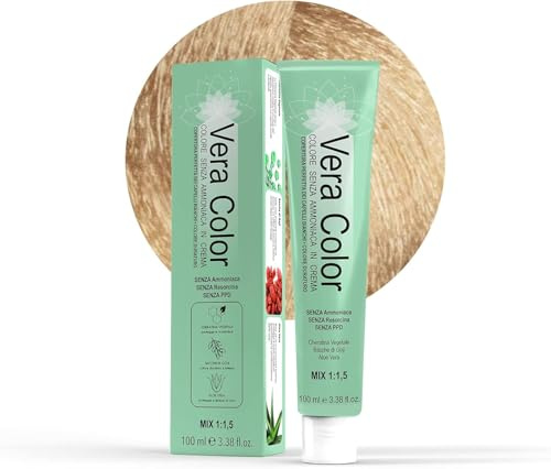 Vera Color Colorazione Senza Ammoniaca Biondo Platino Naturale 10, 100ml