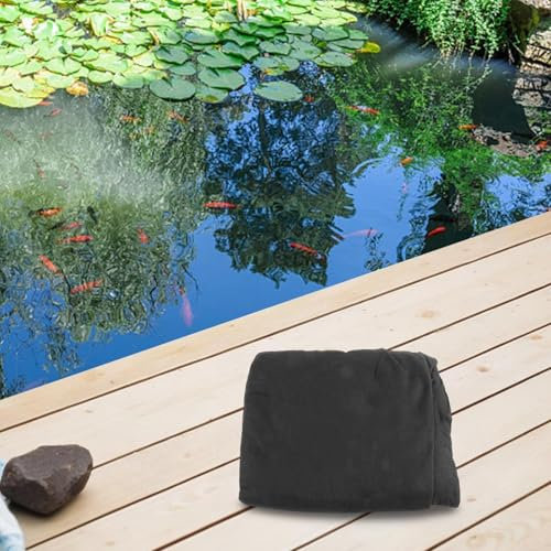 Sottostrato in tessuto non tessuto per laghetto da giardino per una maggiore longevità e controllo del suolo (1,5 x 2 m)