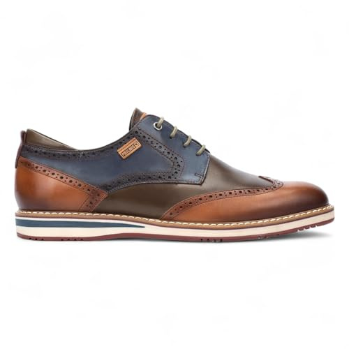 Infinity herr brandy brun läder brogue snörning Oxford skor - Avila, Brun, 41.5 EU