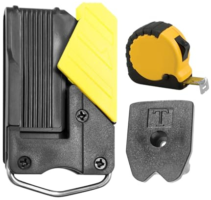 Porte-mètre Ruban pour Ceinture,Étriers Accroche-Porte-Outils pour Mètre Ruban - Organisateur Étui Renforcé à pour Bricolage Alpinisme Électriciens Constructeurs