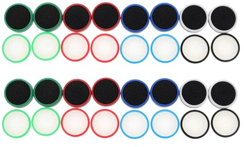 KONTONTY 32 Pièces Embouts Silicone pour Joysticks de Manette Antidérapants Compatibles avec Console Switch Protections de Rechange pour Jeu Nocturne