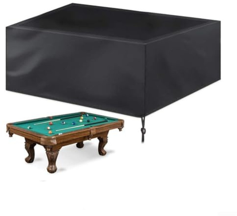 Rehoetom Waterproof Pool Table Cover For 8Ft Billiard Tables, Full Protection With Secure Buckles, 190T Oxford Cloth, Windproof For Indoor And Outdoor (225 * 116 * 82CM)