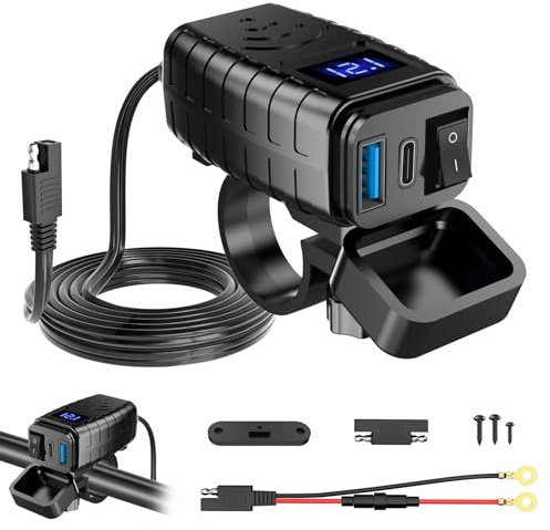 GothicBride USB-uttag motorcykel vattentät med Quick Charge Adapter